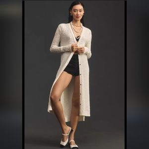 Anthropologie Pilcro Gauzy Duster Cardigan Sweater